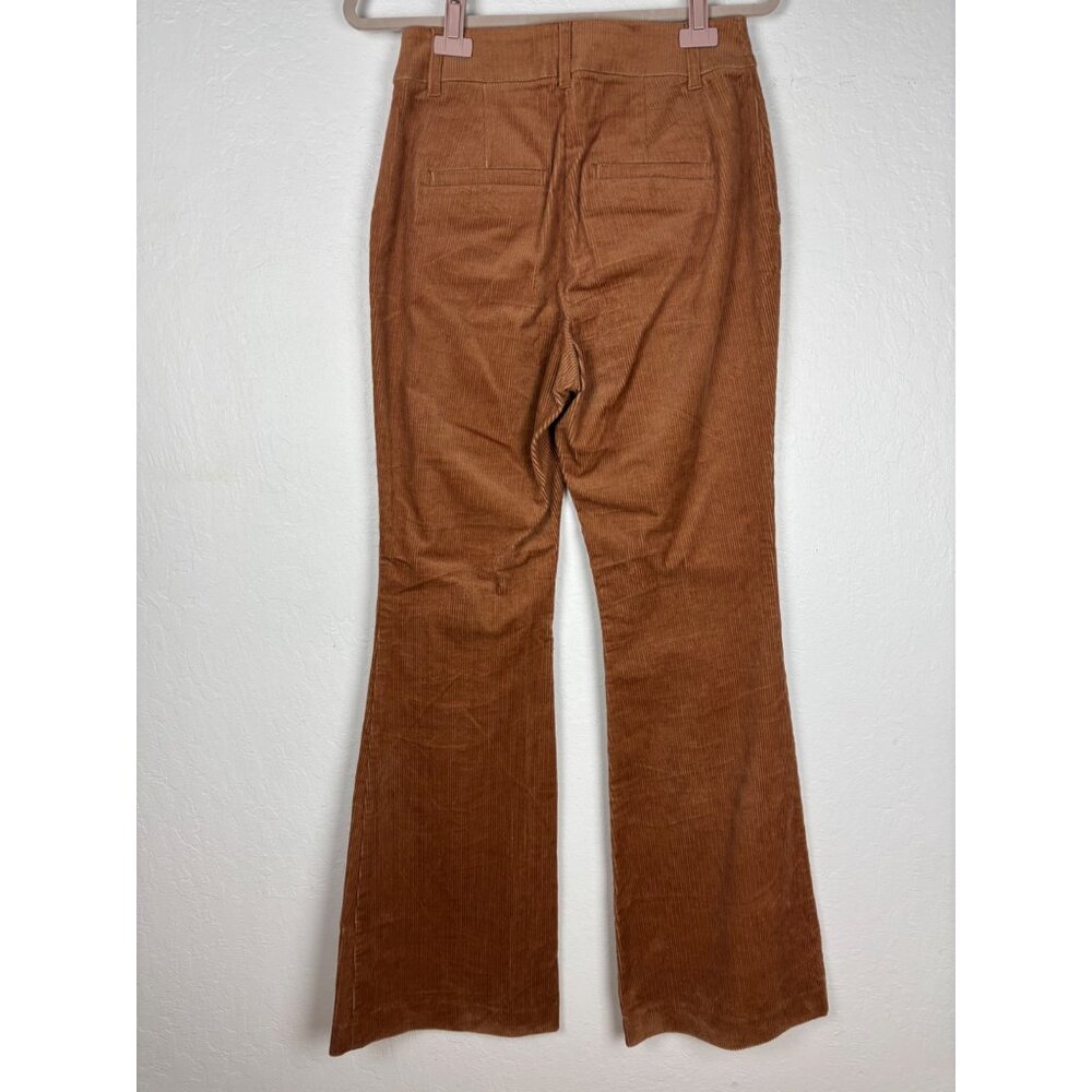 Boden 6 Corduroy Flare Pants Rust Brown Camel Retro Artsy Boho - Picture 2 of 5